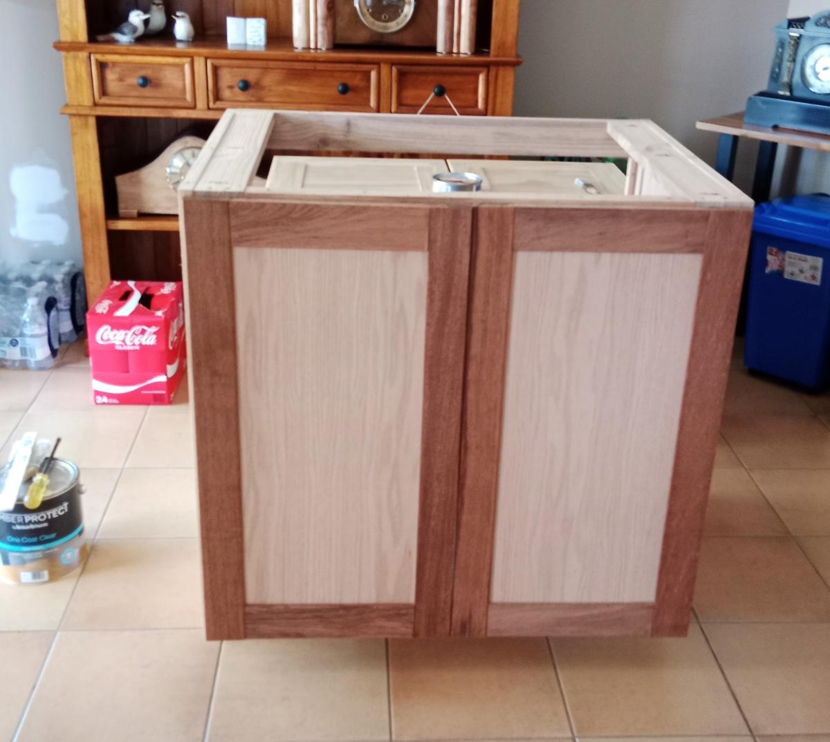 Diy laundry sink cabinet